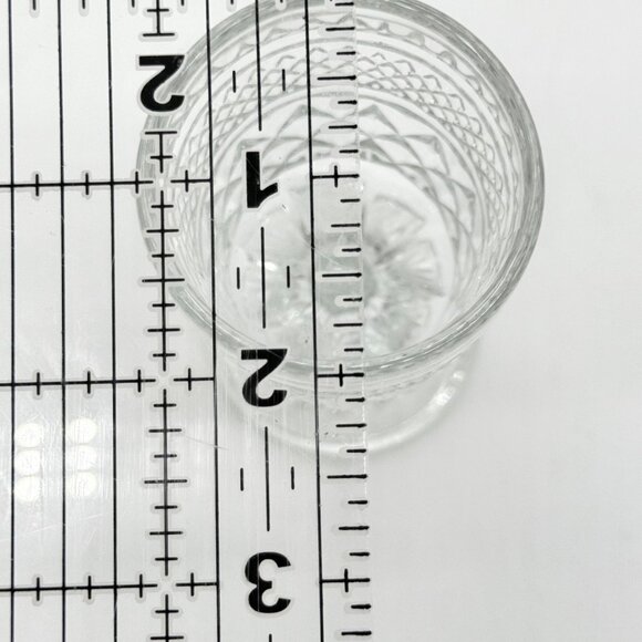 2 Vintage Anchor Hocking Wexford Diamond Cut Wine Water Goblets Glasses - Picture 8 of 10